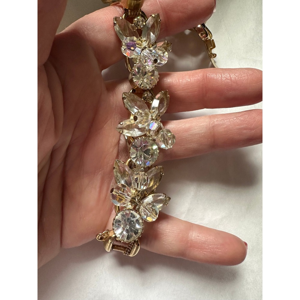 Juliana Crystal Dangle Rhinestone Bracelet - Picture 3 of 7